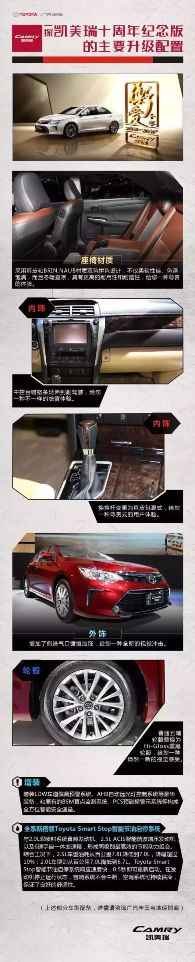 全新凱美瑞十周年紀念版榮耀上市,現(xiàn)接受預定！